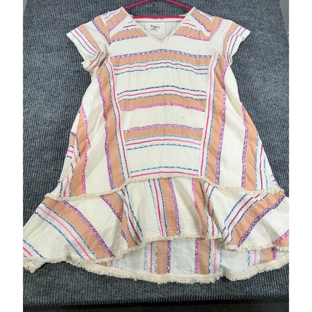 Anthropologie Holding Horses Elira Dress‎ Womens XL Extra Large White Striped